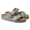 Arizona Big Buckle Cuir nubuck Gris tourterelle