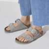 Arizona Big Buckle Cuir nubuck Gris tourterelle