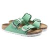 Arizona Big Buckle Cuir nubuck Jade vif