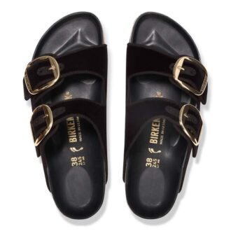 Arizona Big Buckle Passepoil Rivet Logo Tissu Velours noir