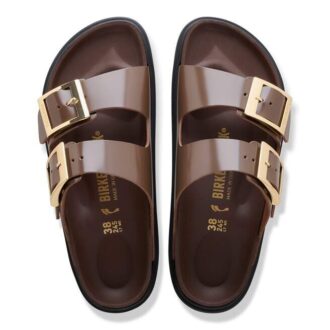 Arizona Droplet Buckle Cuir naturel verni