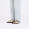 Arizona Droplet Buckle Cuir naturel verni