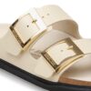Arizona Droplet Buckle Cuir naturel verni