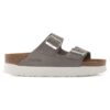 Arizona Flex Platform Cuir nubuck Gris tourterelle