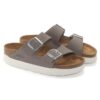 Arizona Flex Platform Cuir nubuck Gris tourterelle