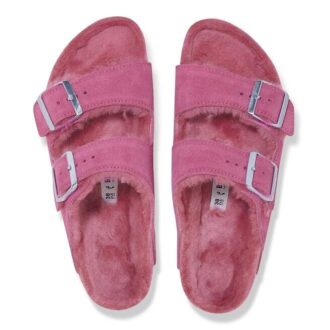 Arizona Shearling Cuir suédé-mouton Fuchsia Tulip