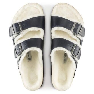 Arizona Shearling en cuir ciré et peau de mouton huilé