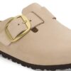 Boston Big Buckle Cuir nubuck