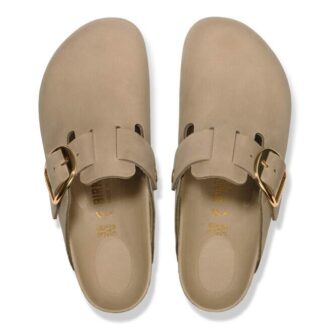 Boston Big Buckle en cuir naturel huilé