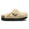 Boston Big Buckle Platform Fur