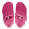 Boston Big Buckle Shearling Fuchsia Tulip