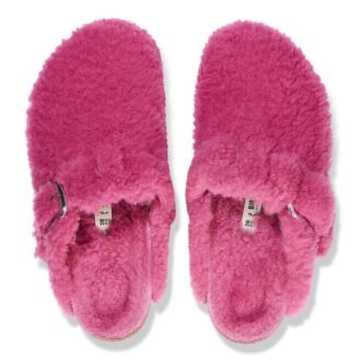 Boston Big Buckle Shearling Fuchsia Tulip