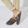 Boston Bold en cuir Shearling Espresso