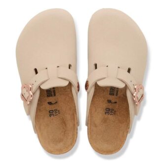 Boston Flower Buckle Kids Birko-Flor Nubuck