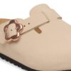 Boston Flower Buckle Kids Birko-Flor Nubuck