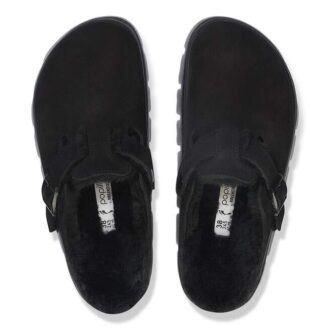 Boston Pap en cuir suédé Chunky et peau de mouton épaisse