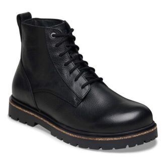 Highwood Lace Mid Hommes Cuir Noir
