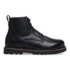 Highwood Lace Mid Hommes Cuir Noir