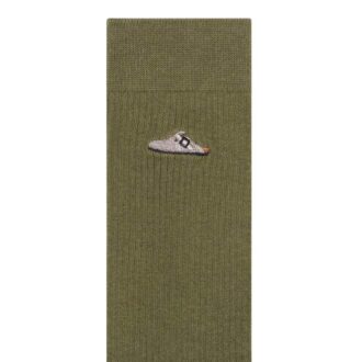 Chaussettes en coton côtelées Coton Polyamide Élasthanne