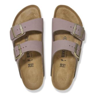 Cuir nubuck Arizona violet délavé