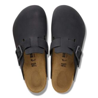 Cuir nubuck à boucle métallique Boston