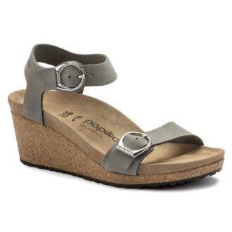 Cuir nubuck Soley gris tourterelle