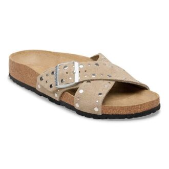 Cuir suédé Siena à bordure cloutée