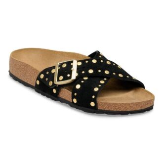 Cuir suédé Siena à bordure cloutée