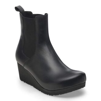 Ebba Slip on Cuir Noir Noir