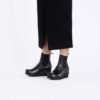 Ebba Slip on Cuir Noir Noir