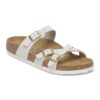Franca Cuir nubuck blanc antique