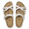 Franca Cuir nubuck blanc antique