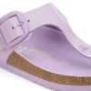 Gizeh Big Buckle Cuir naturel verni ultra-brillant Crocus