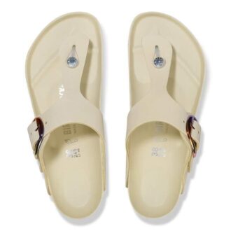 Gizeh Big Buckle en cuir nubuck naturel