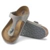 Gizeh Soft Footbed Cuir nubuck Gris tourterelle