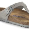 Gizeh Soft Footbed Cuir nubuck Gris tourterelle