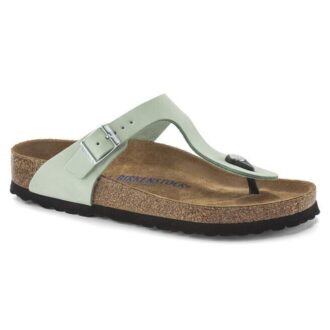 Gizeh Soft Footbed Cuir nubuck Matcha