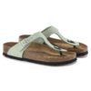 Gizeh Soft Footbed Cuir nubuck Matcha