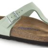 Gizeh Soft Footbed Cuir nubuck Matcha