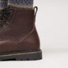 Highwood Lace Mid Hommes Cuir Chocolat