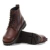 Highwood Lace Mid Hommes Cuir Chocolat