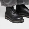 Highwood Lace Mid Hommes Cuir Noir