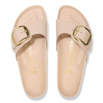 Madrid Big Buckle Cuir naturel verni