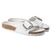 Madrid Big Buckle en cuir naturel