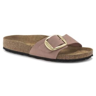 Madrid Big Buckle en cuir nubuck naturel