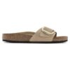 Madrid Big Buckle en cuir nubuck naturel