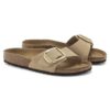 Madrid Big Buckle en cuir nubuck naturel
