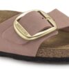 Madrid Big Buckle en cuir nubuck naturel