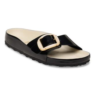 Madrid Big Buckle Pearl Cuir naturel verni