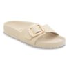 Madrid Big Buckle Pearl Cuir naturel verni
